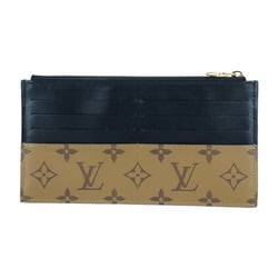 LOUIS VUITTON Louis Vuitton Purse Long Wallet M80390 Monogram Reverse Leather Brown Black Business Card Holder/Card Case Wallet/Coin Fragment Multi-Case