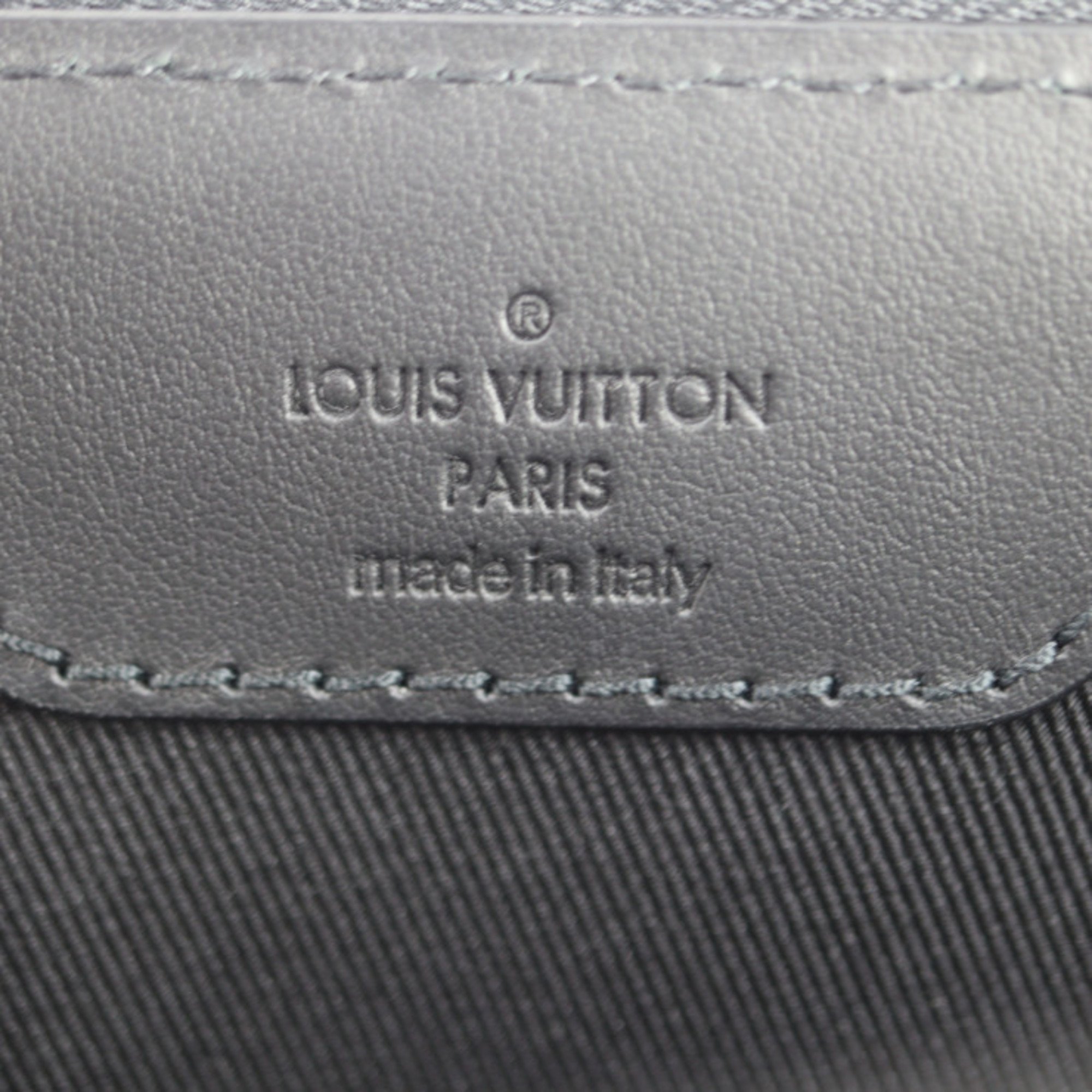 LOUIS VUITTON Louis Vuitton Sac Plat Cross Monogram Handbag M59960 Taurillon Leather Black Tote Bag