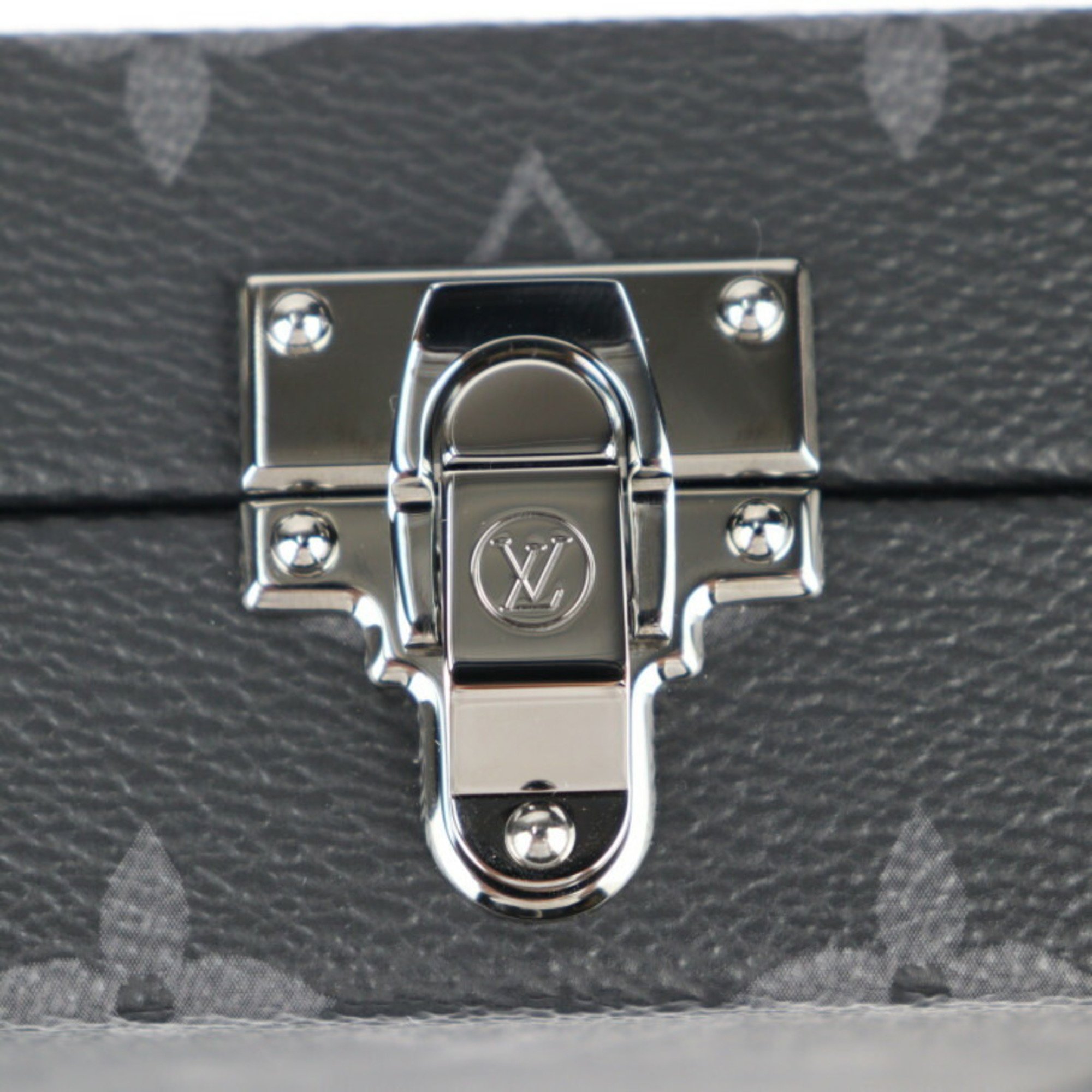 LOUIS VUITTON Louis Vuitton Neo Wallet Trunk Shoulder Bag M20954 Monogram Eclipse Black Grey Clutch Multi-Case