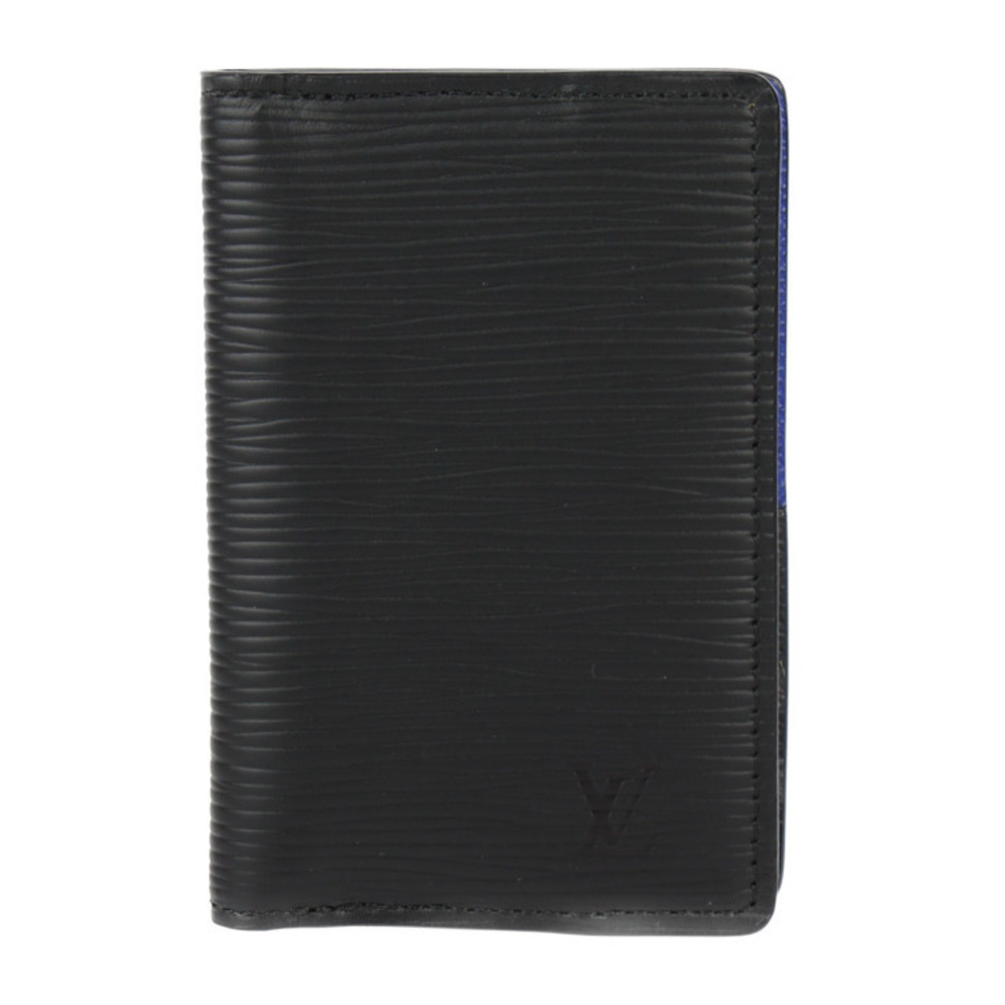 LOUIS VUITTON Louis Vuitton Organizer de Poche Business Card Holder/Card Case M80768 Epi Leather Monogram Eclipse Taiga Black Gray Blue Holder