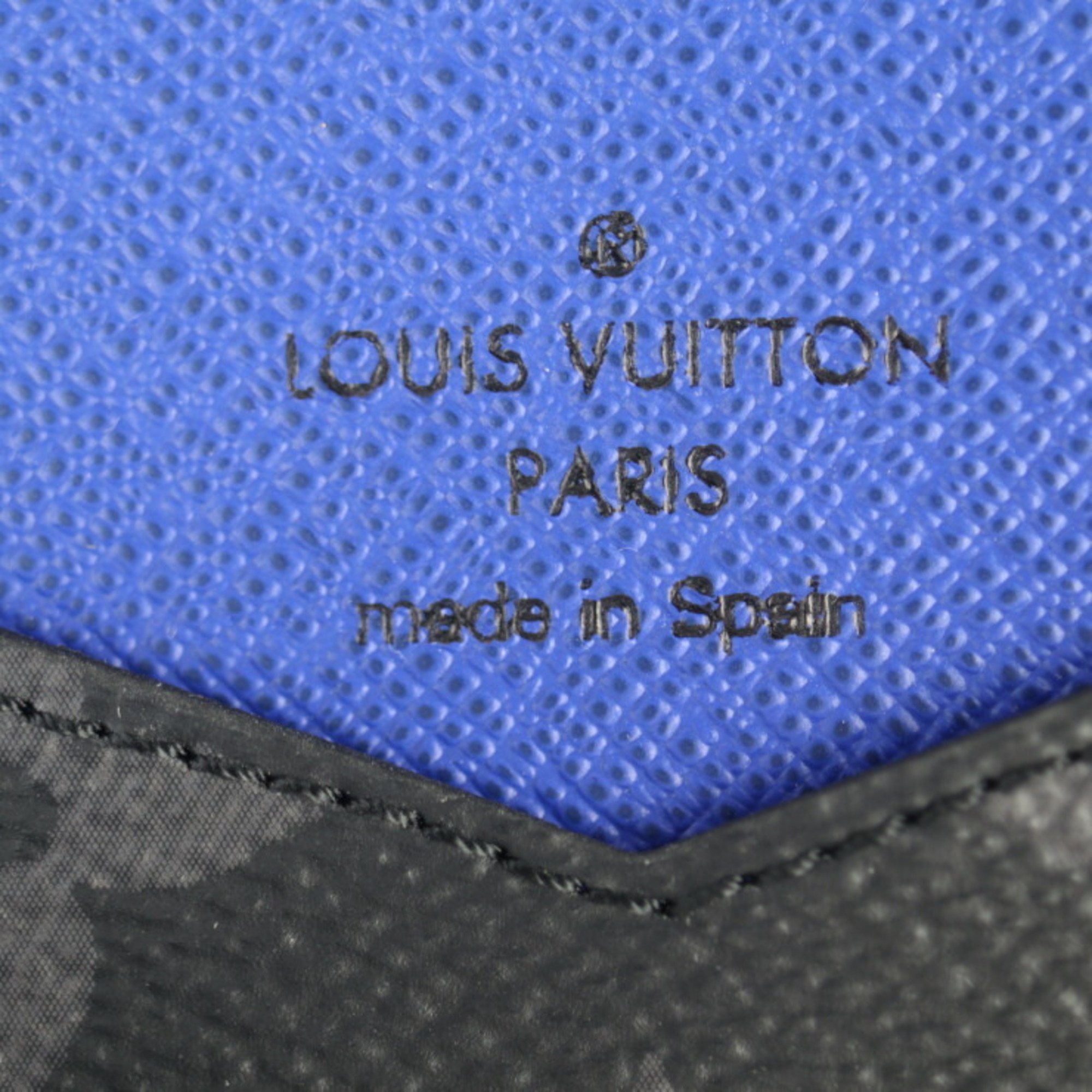 LOUIS VUITTON Louis Vuitton Organizer de Poche Business Card Holder/Card Case M80768 Epi Leather Monogram Eclipse Taiga Black Gray Blue Holder