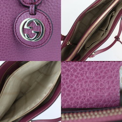 GUCCI Gucci Interlocking G Tote Bag Handbag 388561 Leather Purple Shoulder