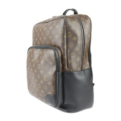 LOUIS VUITTON Louis Vuitton Dean Backpack Monogram Macassar Backpack/Daypack M45335 Leather Brown Black