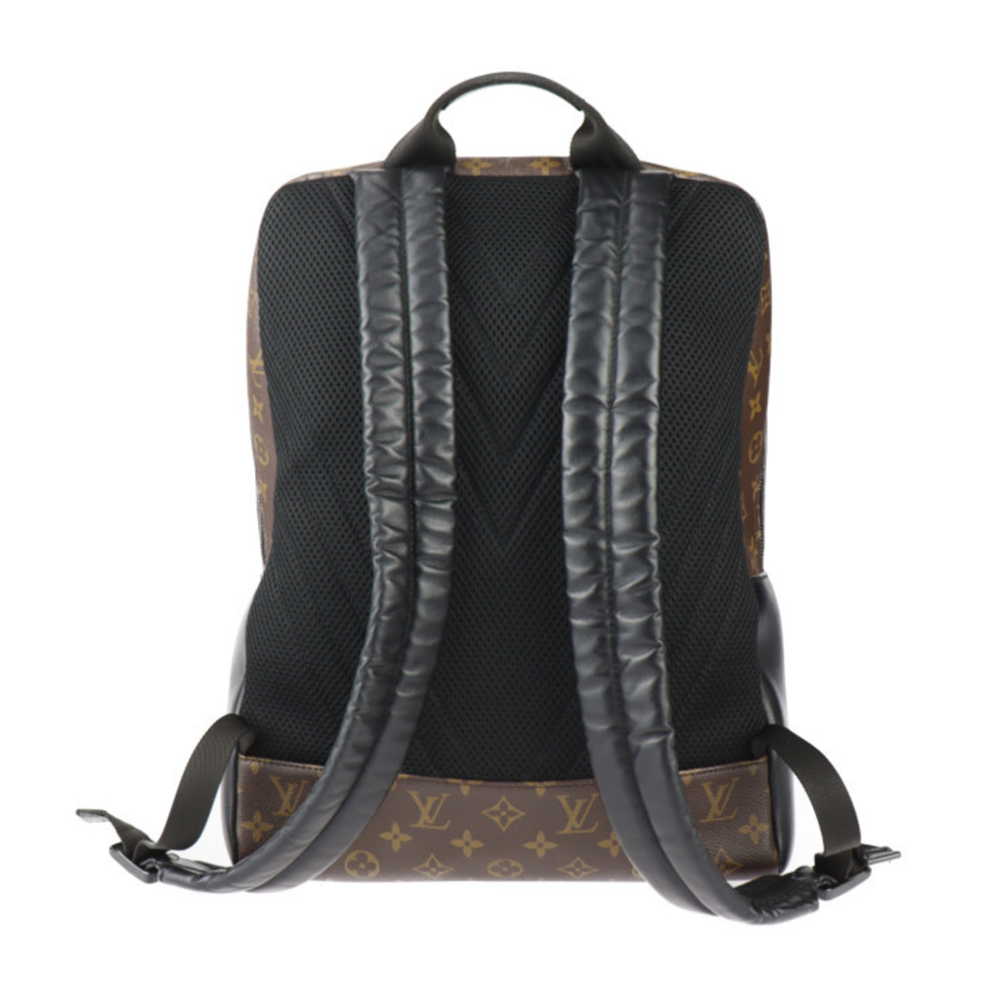 LOUIS VUITTON Louis Vuitton Dean Backpack Monogram Macassar Backpack/Daypack M45335 Leather Brown Black