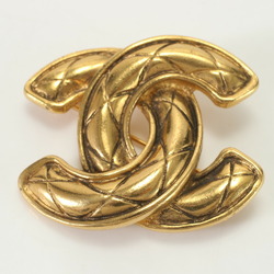 Chanel Matelasse Coco Mark Brooch Gold Women's EEM 0726-E15