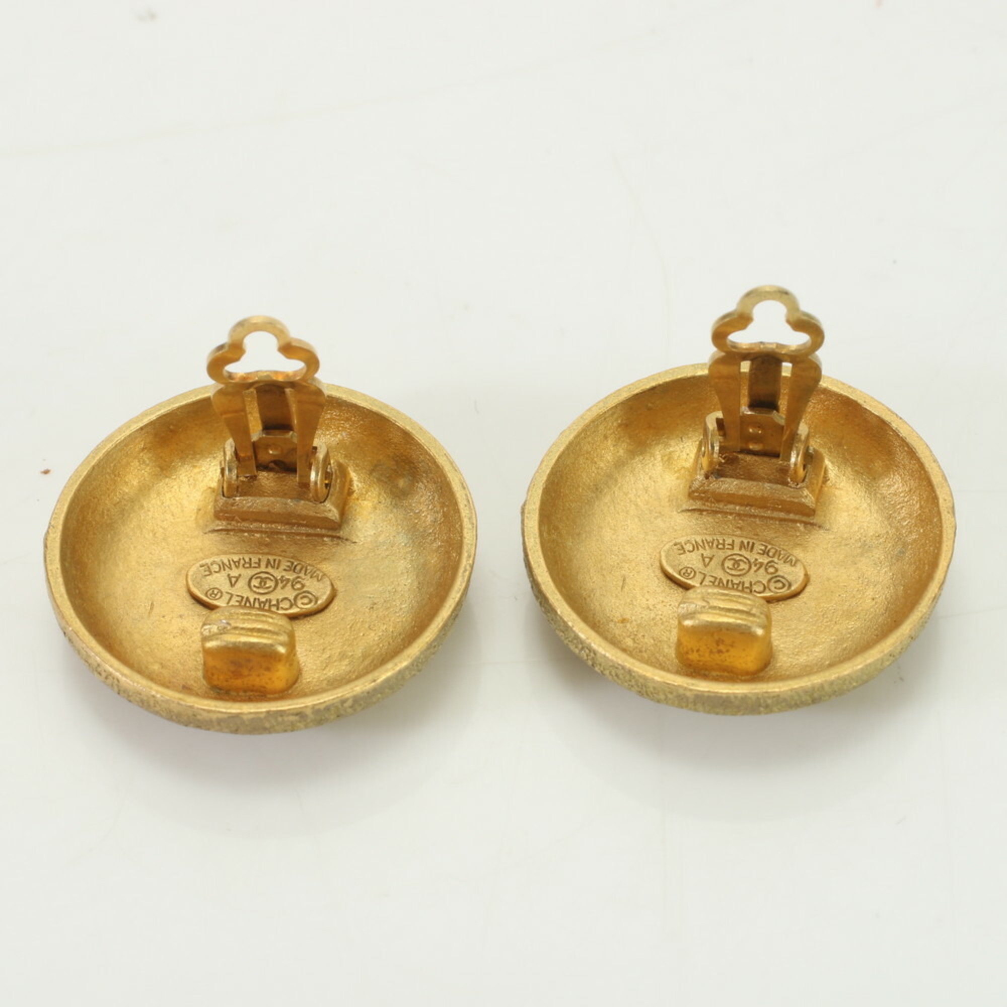 Chanel 94A Coco Mark Earrings Gold for Women ERM 0731-R25