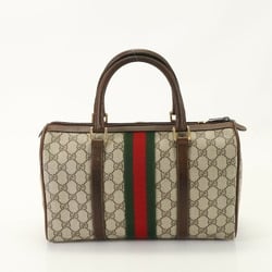 Gucci GG Supreme Sherry Line Boston Leather Handbag Tote Women's EEM AN5-7