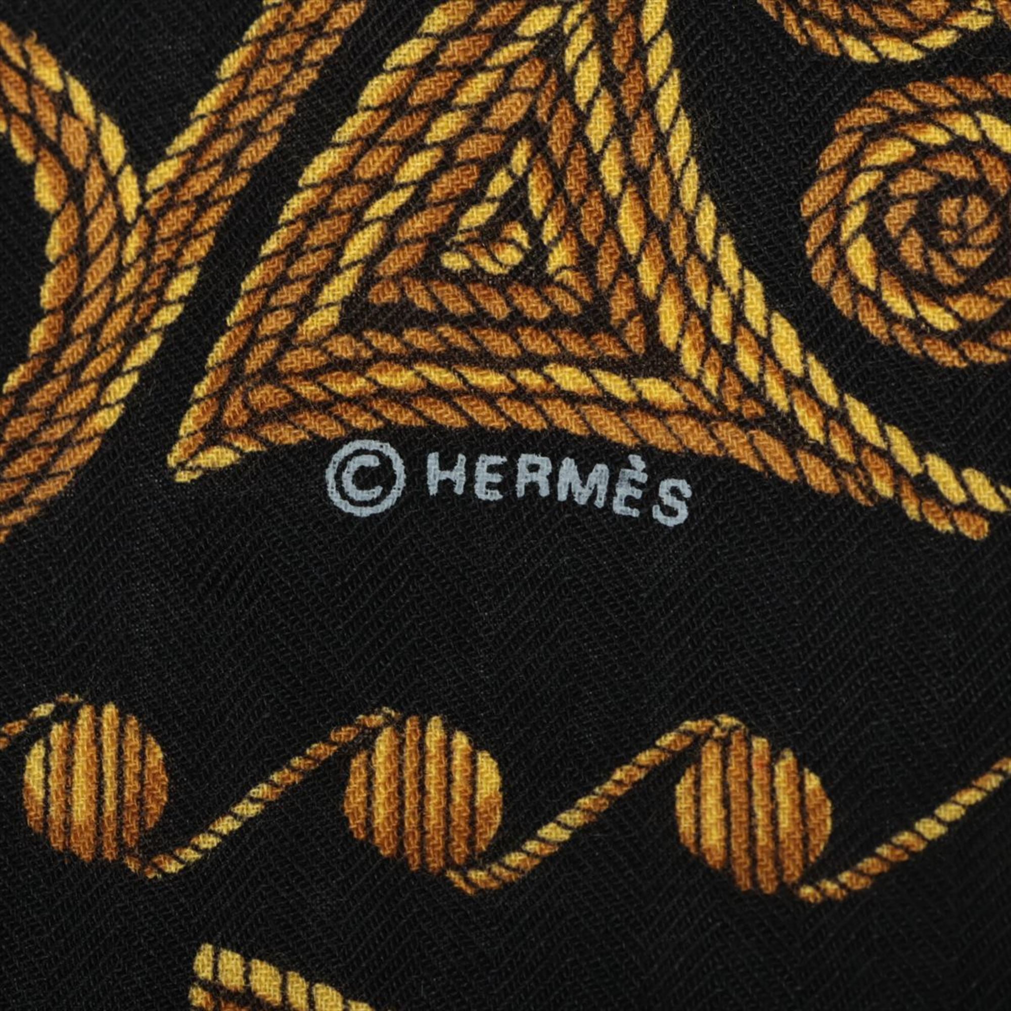 Hermes Carre Geant 140 ARABESQUES Arabesque Cashmere Silk Scarf Women's MMM AM14-3