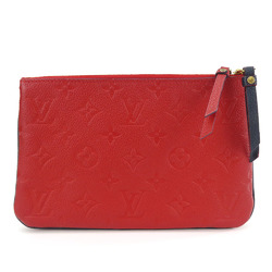 Louis Vuitton Shoulder Bag Pochette Double Zip M63916 Monogram Empreinte Marine Rouge Chain Women's LOUIS VUITTON