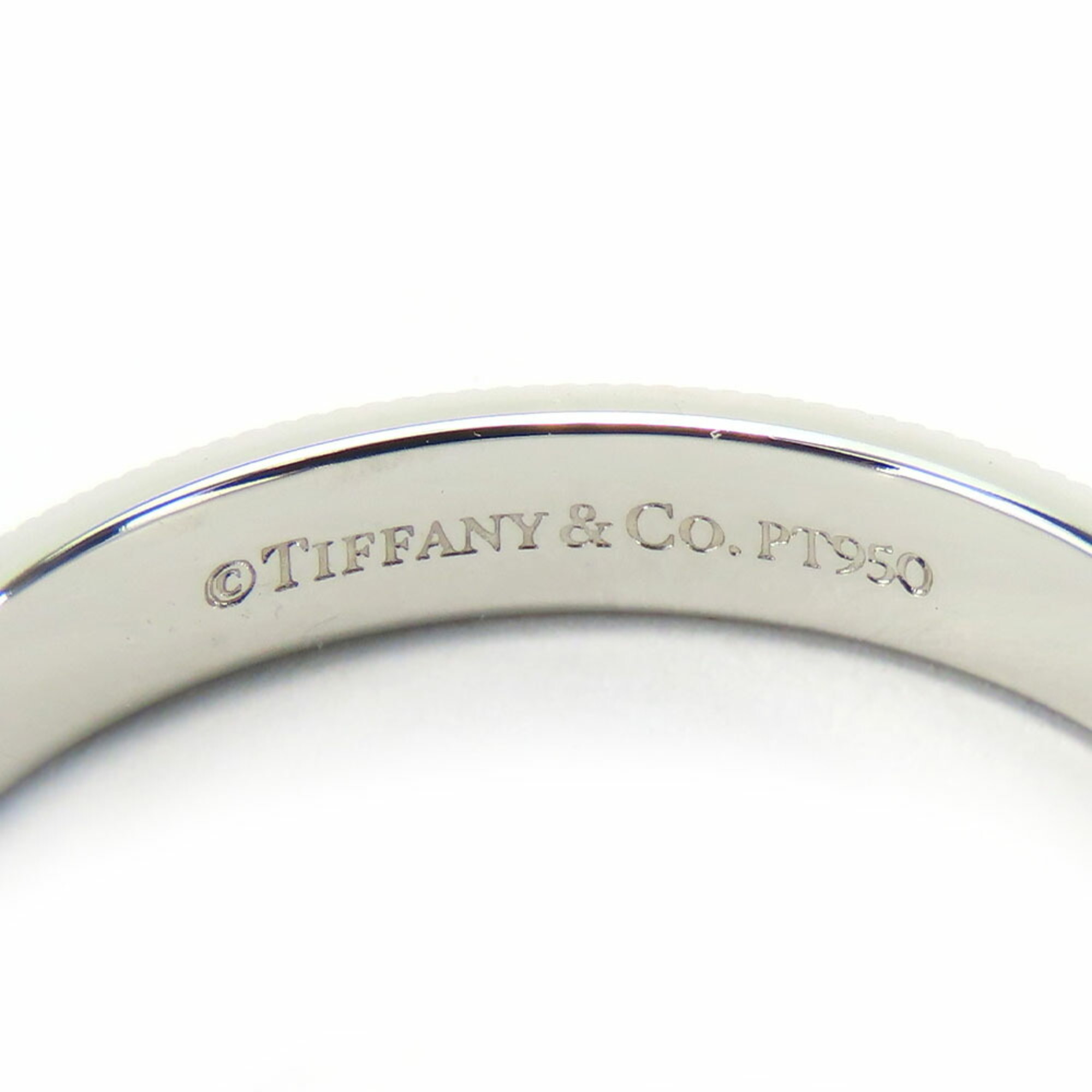 Tiffany Ring, Milgrain, Pt950, approx. 5.2g, Platinum, #13.5, Men's, TIFFANY&Co.