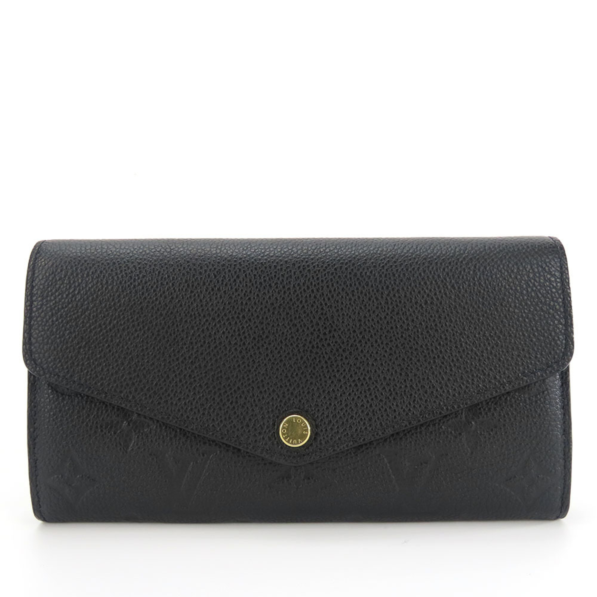 Louis Vuitton Long Wallet Portefeuille Sarah M61182 Monogram Empreinte Noir Black Bi-fold Women's LOUIS VUITTON