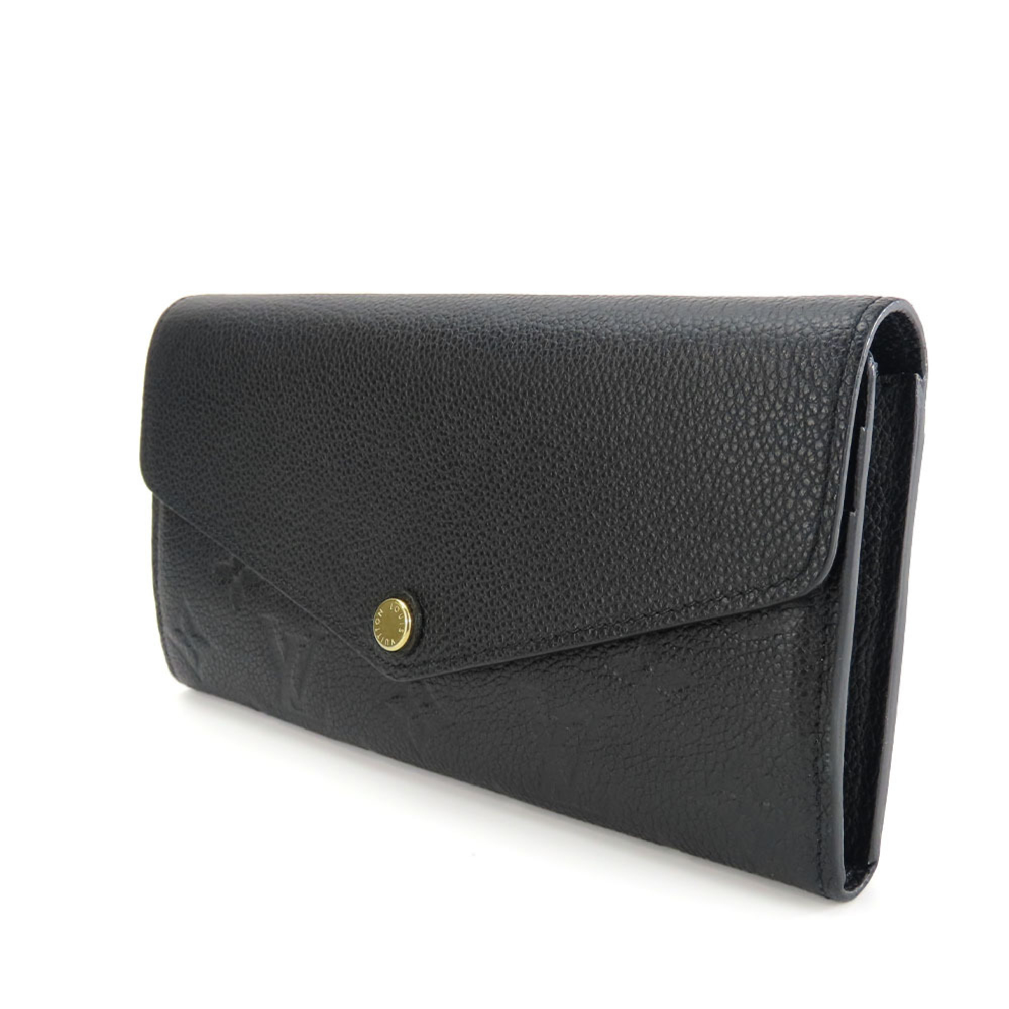 Louis Vuitton Long Wallet Portefeuille Sarah M61182 Monogram Empreinte Noir Black Bi-fold Women's LOUIS VUITTON