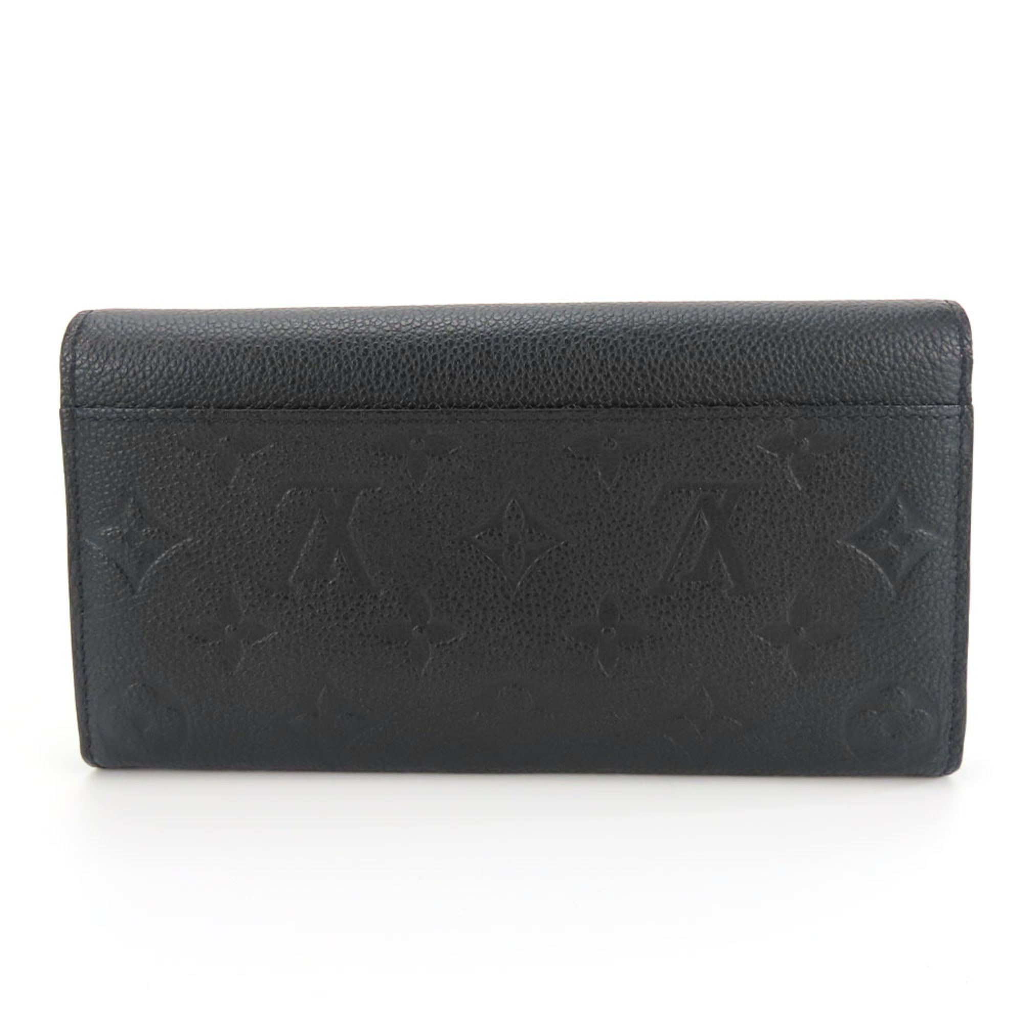 Louis Vuitton Long Wallet Portefeuille Sarah M61182 Monogram Empreinte Noir Black Bi-fold Women's LOUIS VUITTON