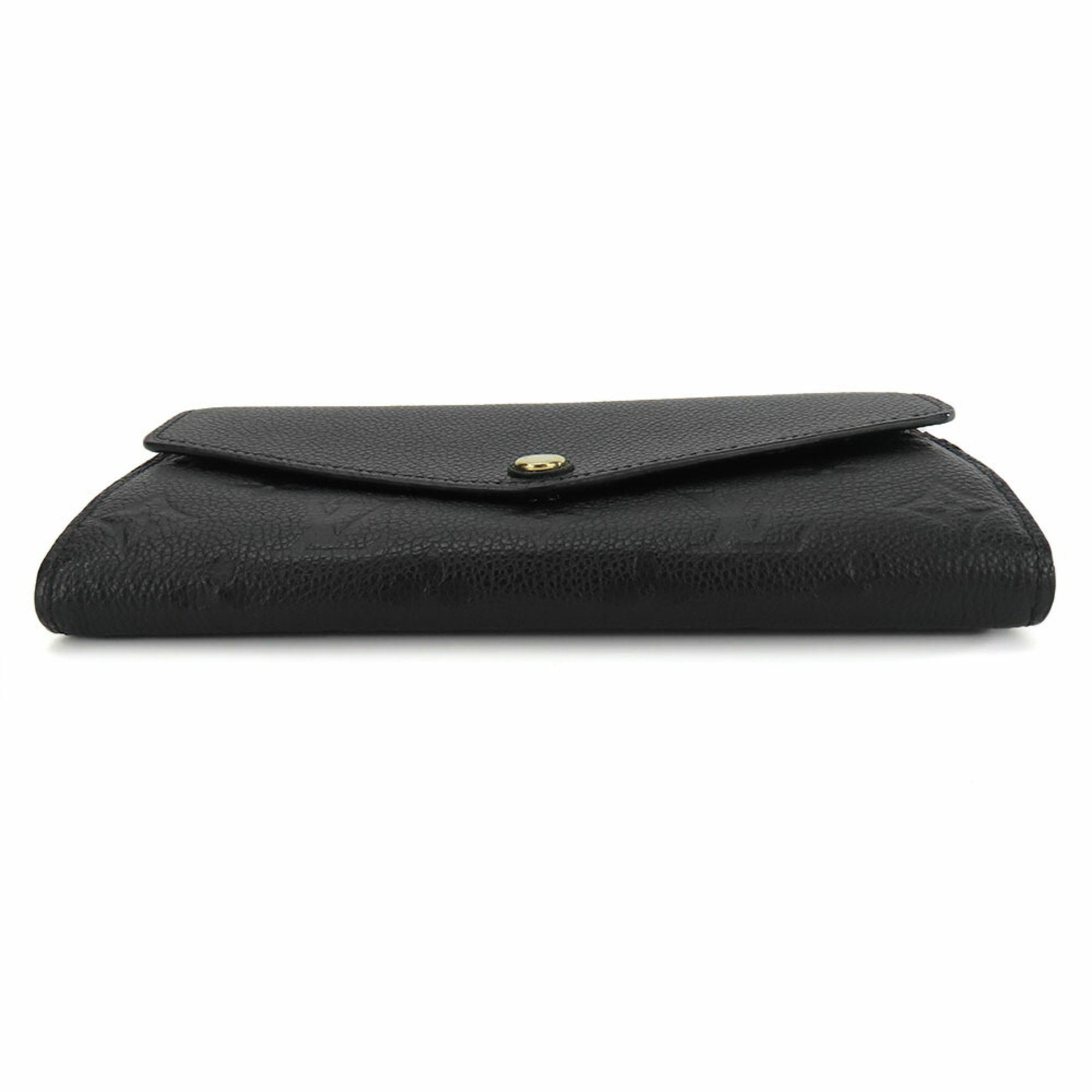 Louis Vuitton Long Wallet Portefeuille Sarah M61182 Monogram Empreinte Noir Black Bi-fold Women's LOUIS VUITTON