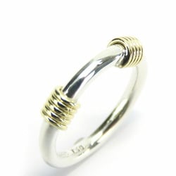 Tiffany Ring Band with 2 Wire Silver 925 K18YG Approx. 3.3g #6.5 Women's TIFFANY&Co.