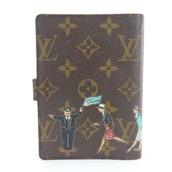 Louis Vuitton Illustre Agenda PM R21127 Monogram Brown Pink 6-hole Notebook Cover for Women LOUIS VUITTON