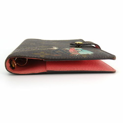 Louis Vuitton Illustre Agenda PM R21127 Monogram Brown Pink 6-hole Notebook Cover for Women LOUIS VUITTON