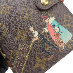 Louis Vuitton Illustre Agenda PM R21127 Monogram Brown Pink 6-hole Notebook Cover for Women LOUIS VUITTON