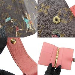 Louis Vuitton Illustre Agenda PM R21127 Monogram Brown Pink 6-hole Notebook Cover for Women LOUIS VUITTON