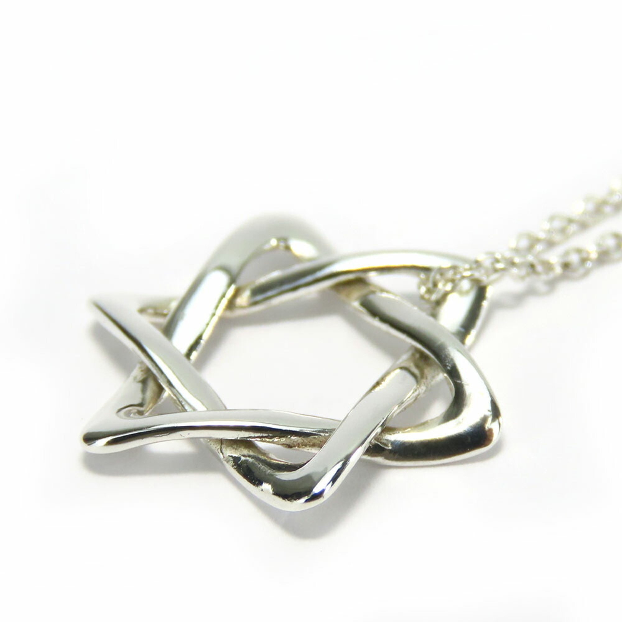 Tiffany Necklace Star of David Silver 925 Approx. 2.3g Elsa Peretti Women's TIFFANY&Co.