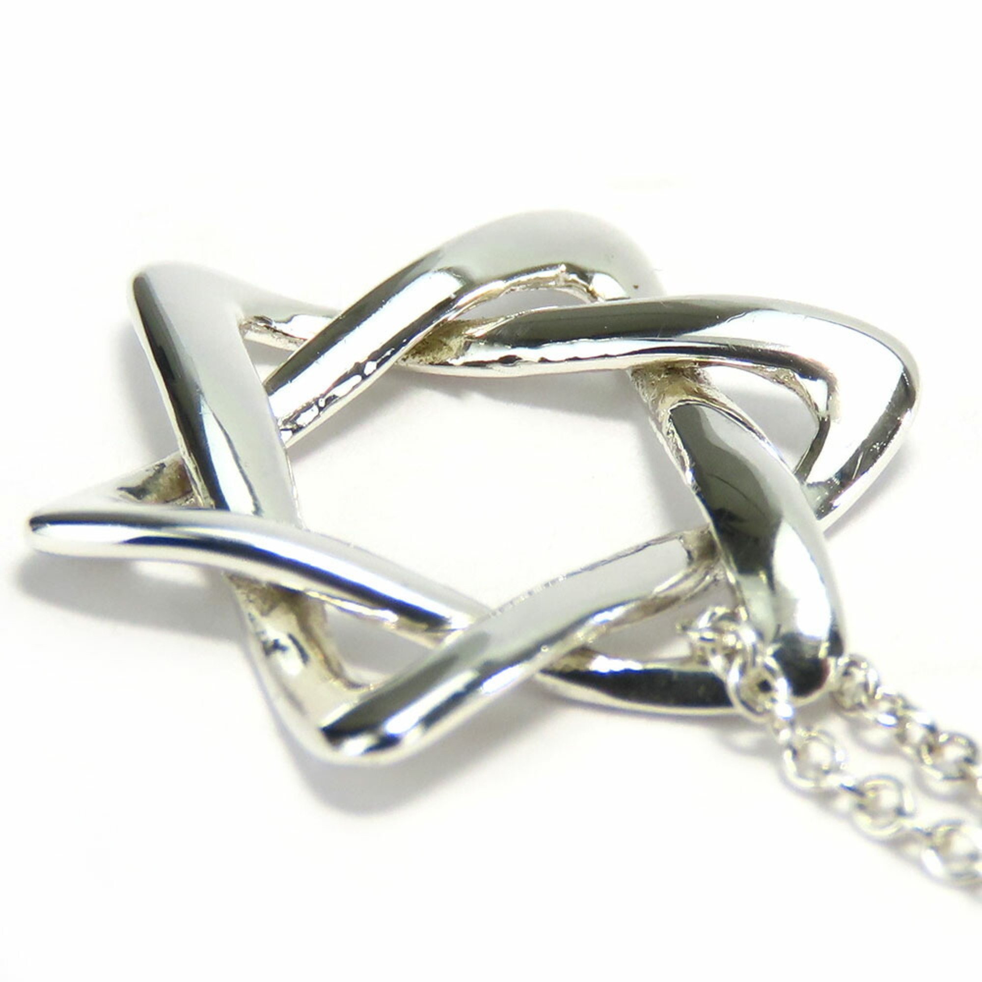 Tiffany Necklace Star of David Silver 925 Approx. 2.3g Elsa Peretti Women's TIFFANY&Co.