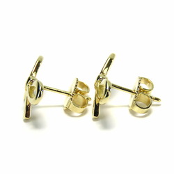 Tiffany Bow Earrings, K18YG, approx. 2.1g, Yellow Gold, Ribbon Motif, Women's, TIFFANY&Co.