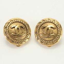 Chanel Coco Mark Circle Earrings Gold Women's ERM 0731-R23