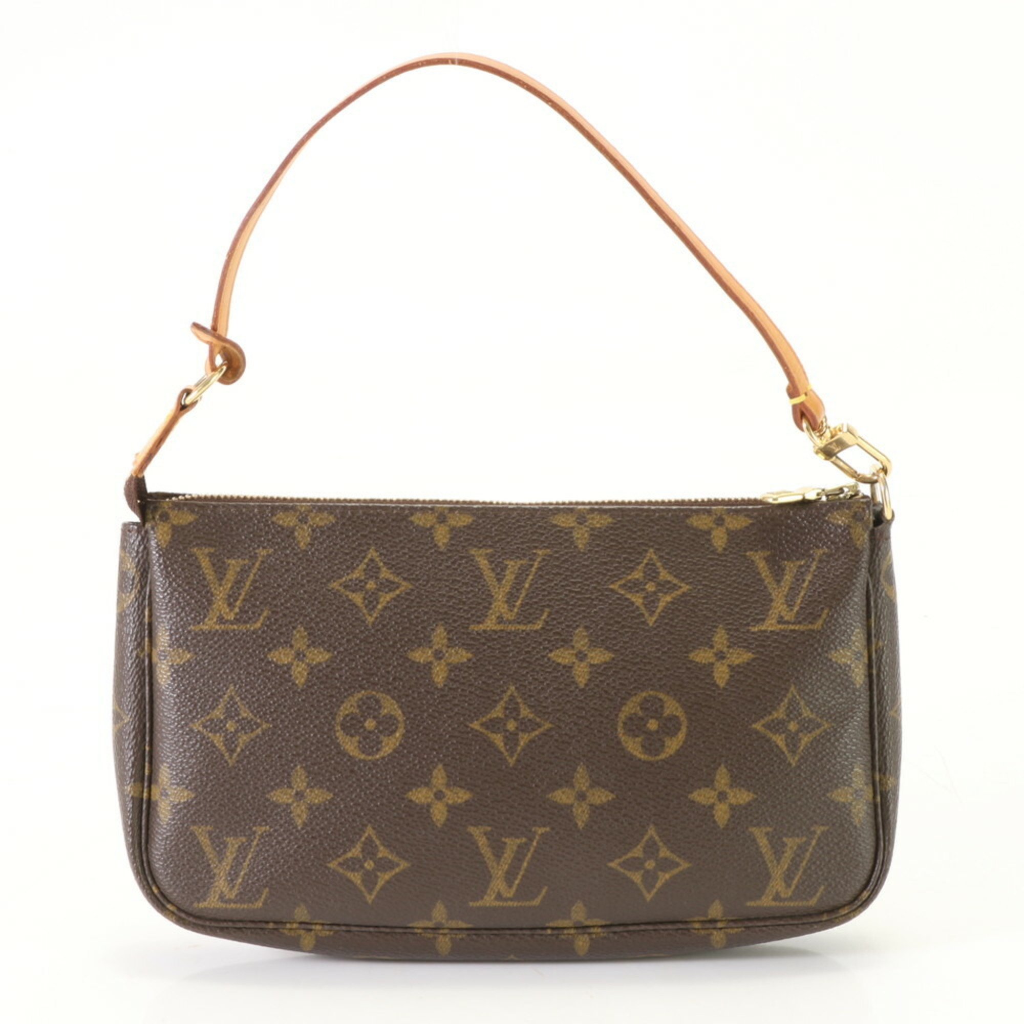 Louis Vuitton Monogram Pochette Accessoires M51980 Leather Handbag Tote Shoulder Bag Women's ERE AP3-4