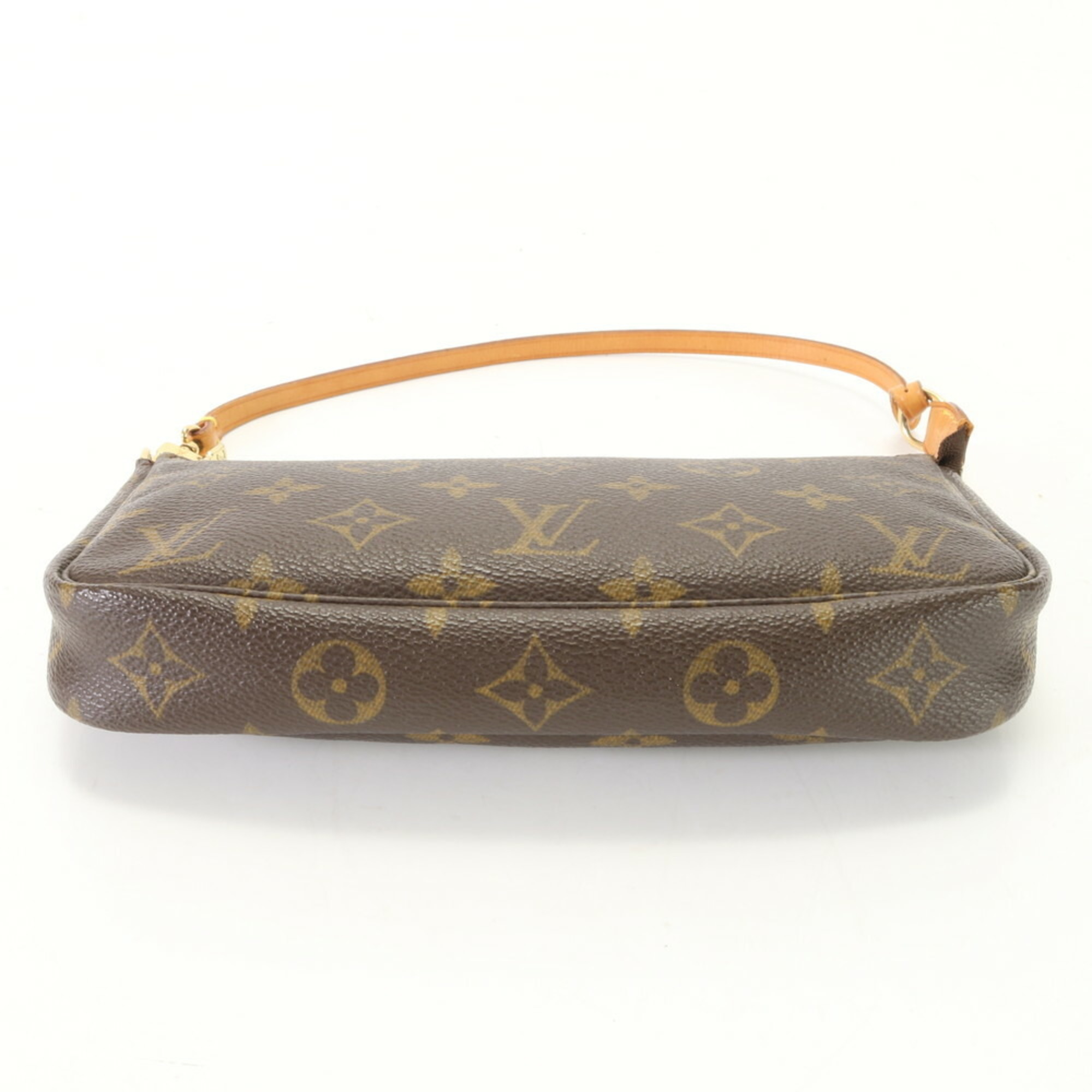 Louis Vuitton Monogram Pochette Accessoires M51980 Leather Handbag Tote Shoulder Bag Women's ERE AP3-4