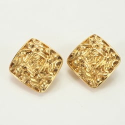 Chanel Diamond Coco Mark Earrings Gold Women's ERM 0731-R24