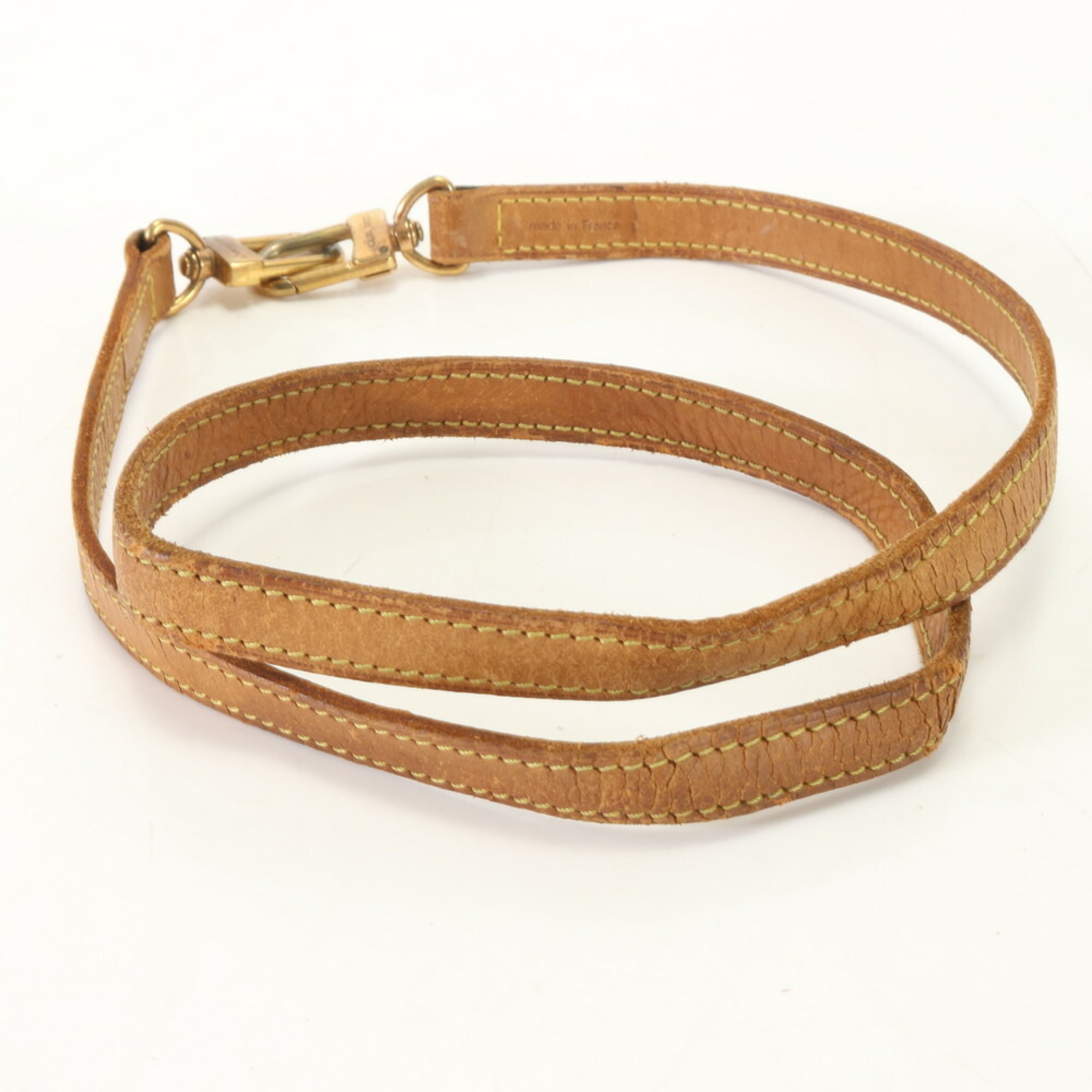 Louis Vuitton Leather Shoulder Strap for Monogram Bags, Natural Leather, Men's and Women's, ERM 0731-R16