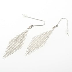 Tiffany & Co. Elsa Peretti Mesh Earrings, Sterling Silver/Ag925, Diamond, 2P, 60132417, S-156087