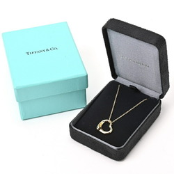 Tiffany & Co. Elsa Peretti Heart Pendant Necklace 16mm K18YG Yellow Diamond 5P 40.5cm 60018418 L-156072