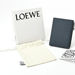 LOEWE Compact Wallet Bi-fold C660W73X01 Blue Gray S-156273