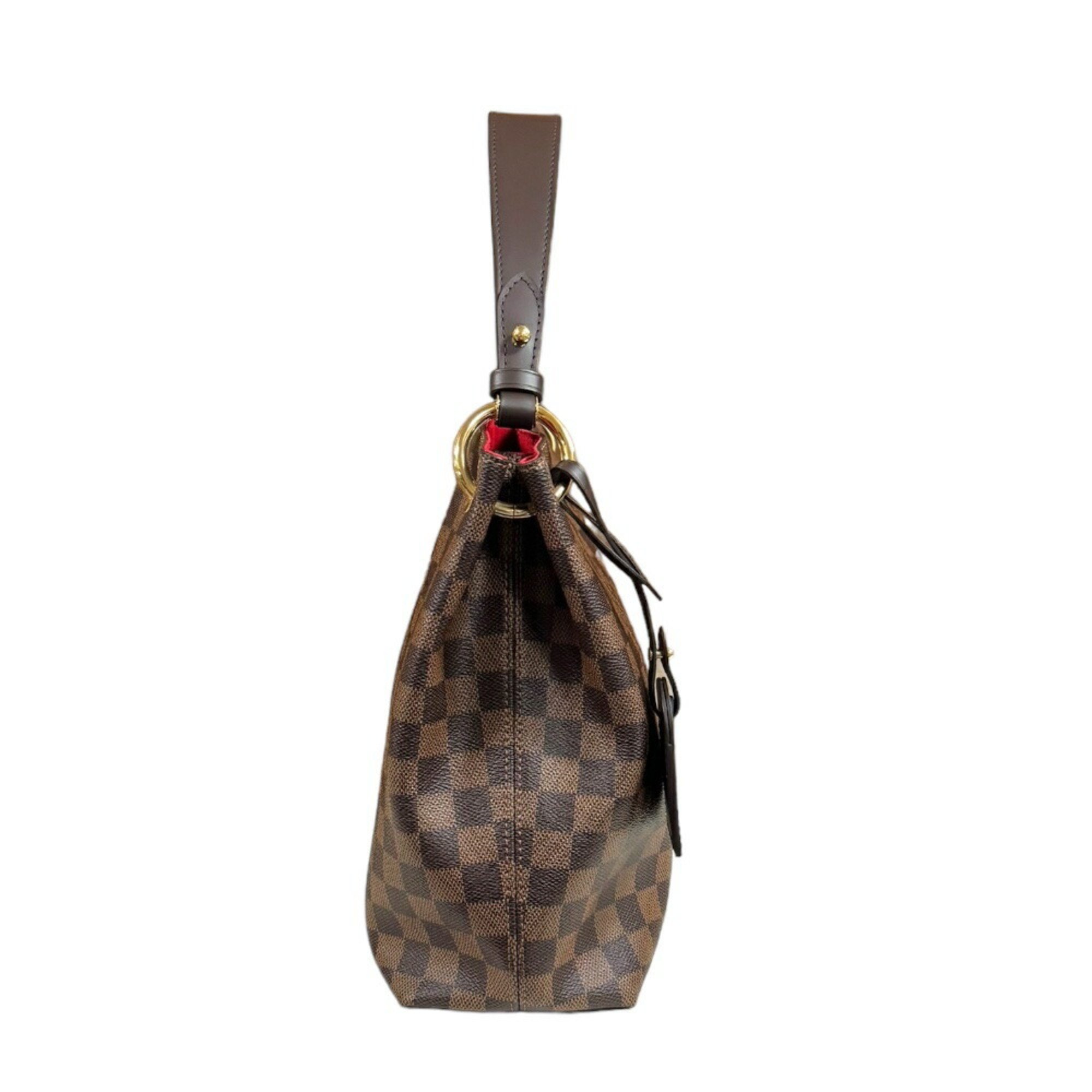 Louis Vuitton Graceful PM Damier Shoulder Bag Canvas N44044 Brown Women's LOUIS VUITTON