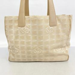 Chanel Tote Bag New Travel Nylon Beige Women's