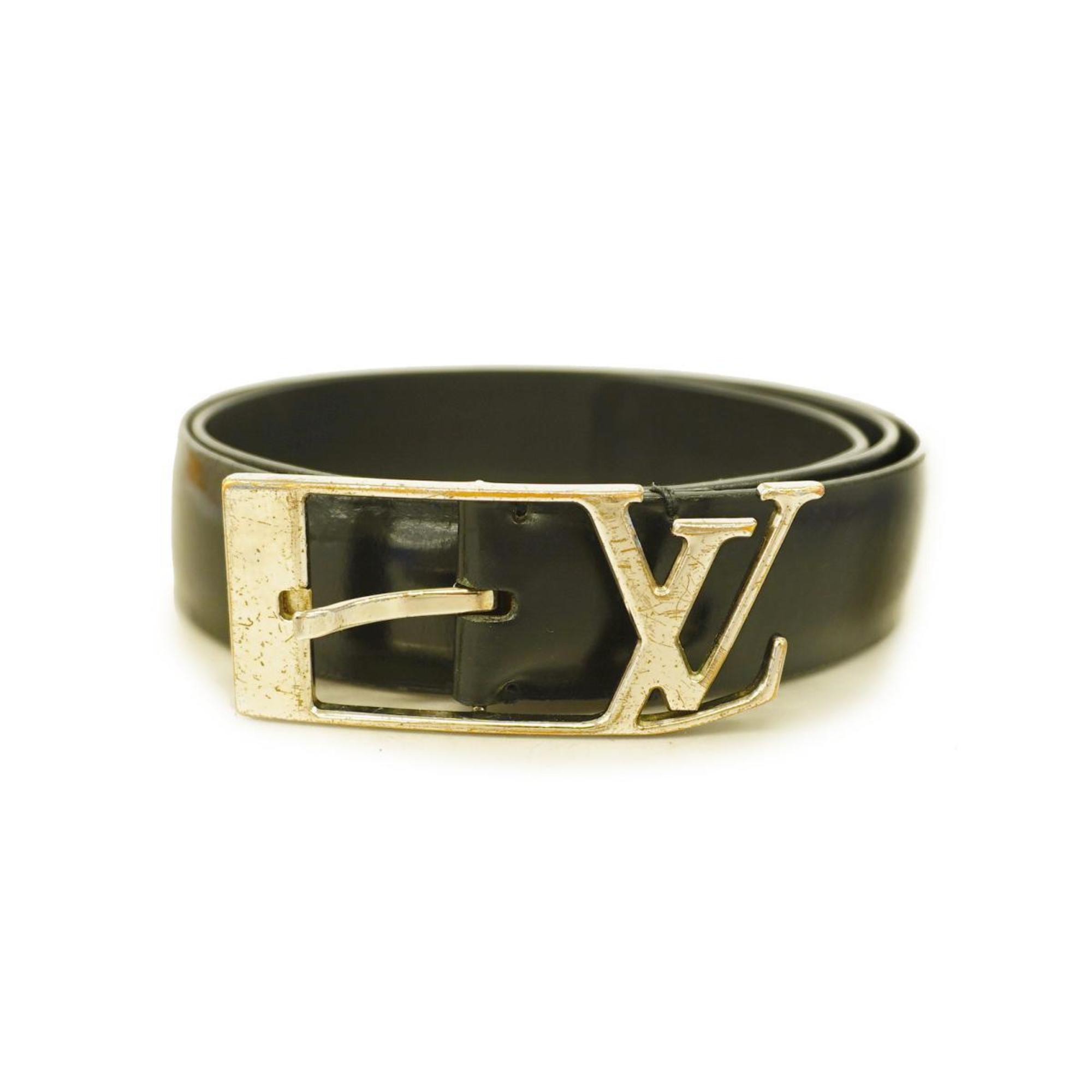 Louis Vuitton Belt Santur Anagram M9840 Black Men's