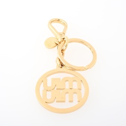 Miu MIU Key Ring Holder 5PM027 Metal/Rhinestone S-155983