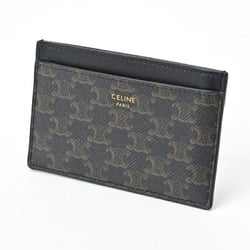 CELINE Card Holder/Card Case 10B70 Triomphe Canvas Black E-156240