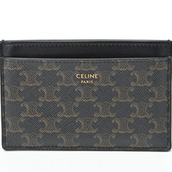 CELINE Card Holder/Card Case 10B70 Triomphe Canvas Black E-156240