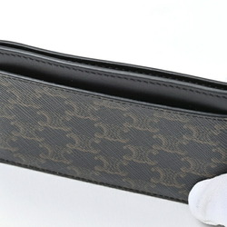 CELINE Card Holder/Card Case 10B70 Triomphe Canvas Black E-156240