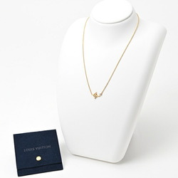 Louis Vuitton LOUIS VUITTON Pendant Monogram Idylle Neck Q93280 K18YG Diamond 1P 40cm E-156086