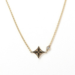 Louis Vuitton LOUIS VUITTON Pendant Monogram Idylle Neck Q93280 K18YG Diamond 1P 40cm E-156086