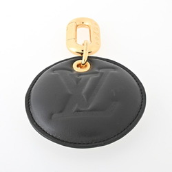 Louis Vuitton Bijoux Sac Coussin Illustre Monogram Keychain Charm M00821 Leather Black/Gold S-156034