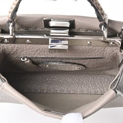 FENDI Peekaboo Small Selleria Bag 8BN244N8KF04YB Dove Gray (Greige) S-156232