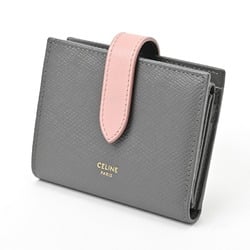 CELINE Small Strap Wallet Essential 10H263BRU.10GV Gray/Pink S-156157