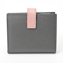 CELINE Small Strap Wallet Essential 10H263BRU.10GV Gray/Pink S-156157