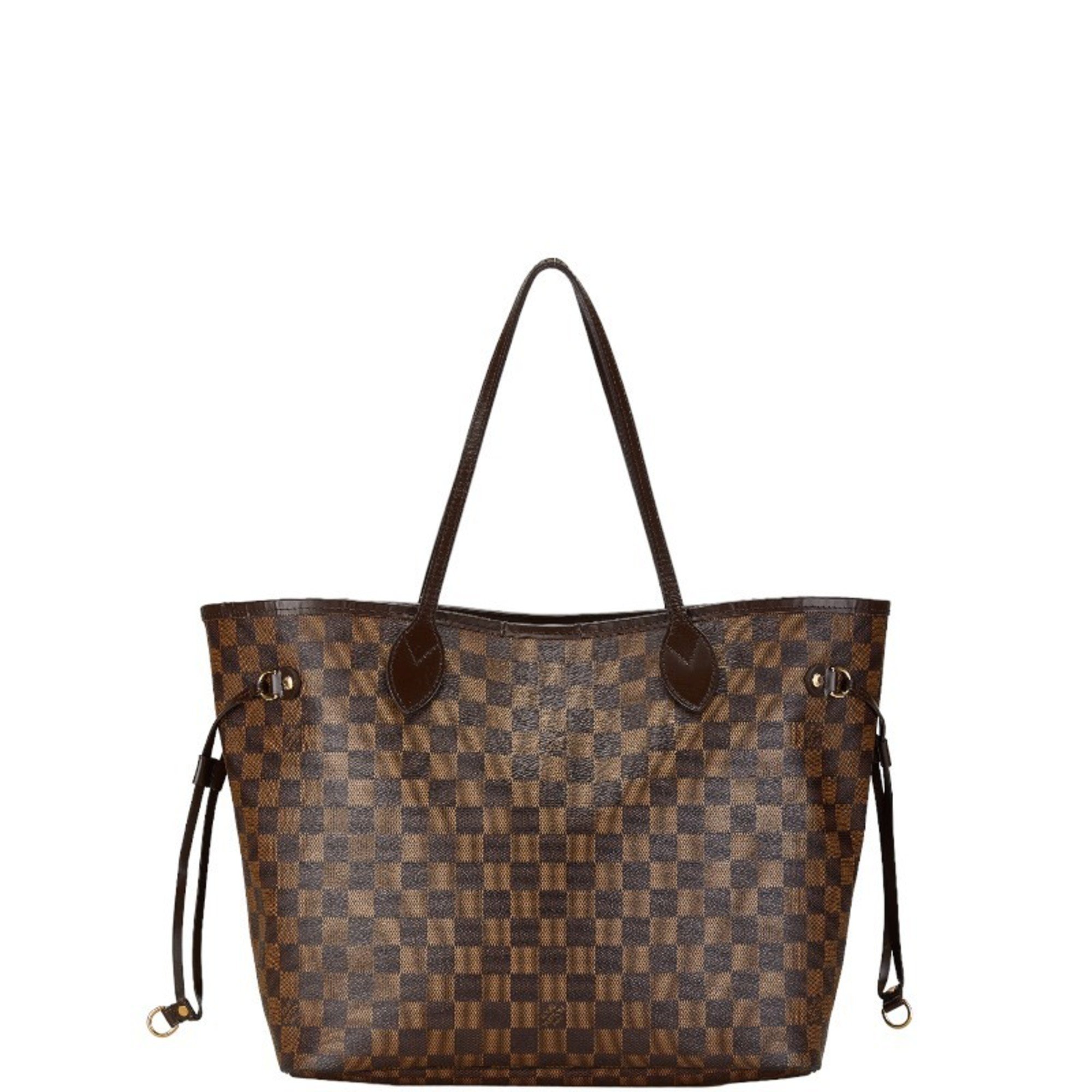 Louis Vuitton Damier Neverfull MM Tote Bag Shoulder N41358 Ebene Brown PVC Leather Women's LOUIS VUITTON