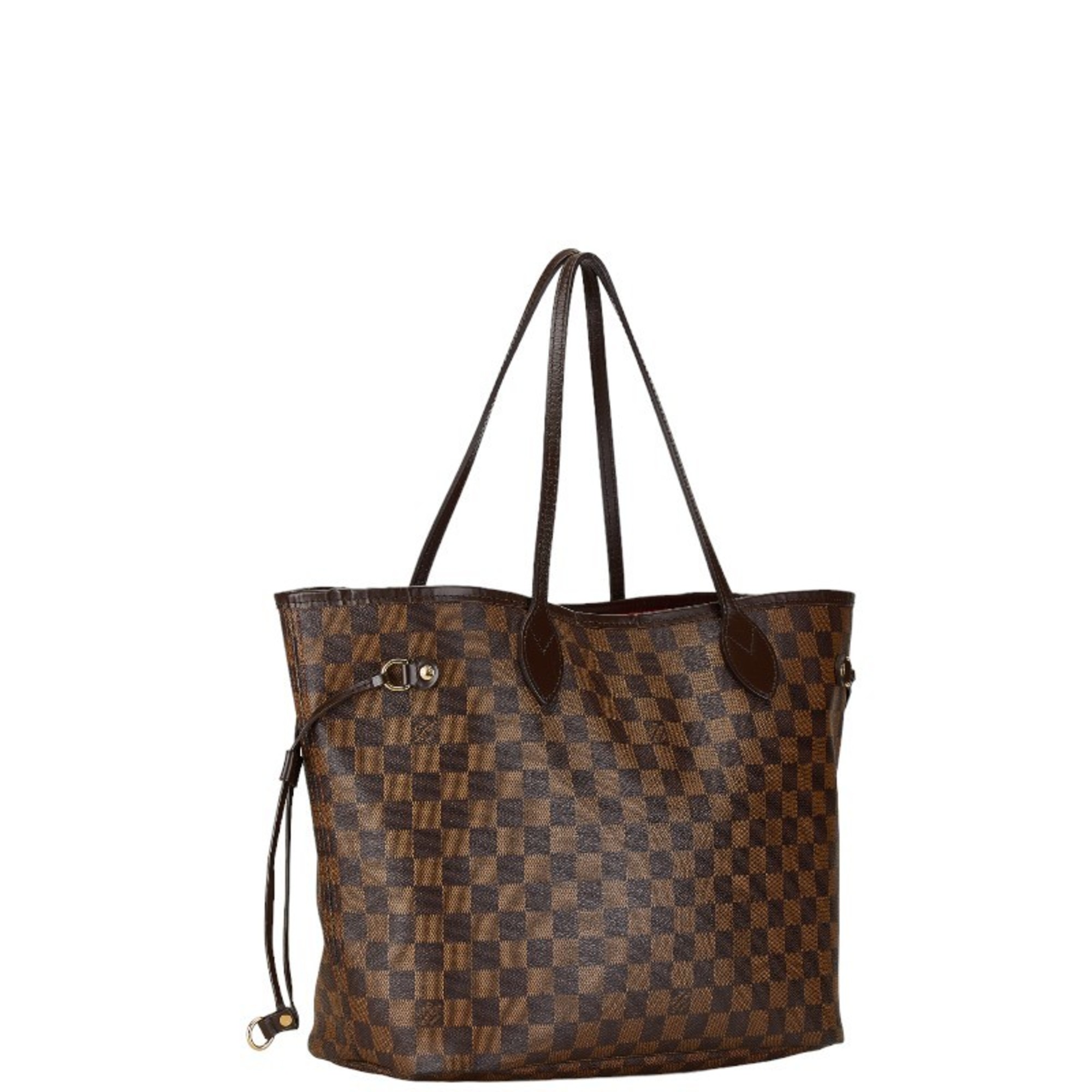 Louis Vuitton Damier Neverfull MM Tote Bag Shoulder N41358 Ebene Brown PVC Leather Women's LOUIS VUITTON