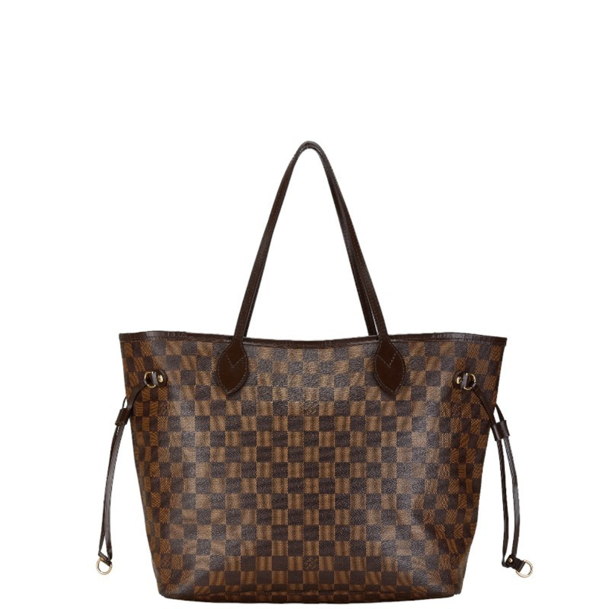 Louis Vuitton Damier Neverfull MM Tote Bag Shoulder N41358 Ebene Brown PVC Leather Women's LOUIS VUITTON